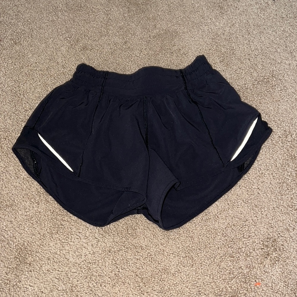 black lululemon shorts in perfect condition!
